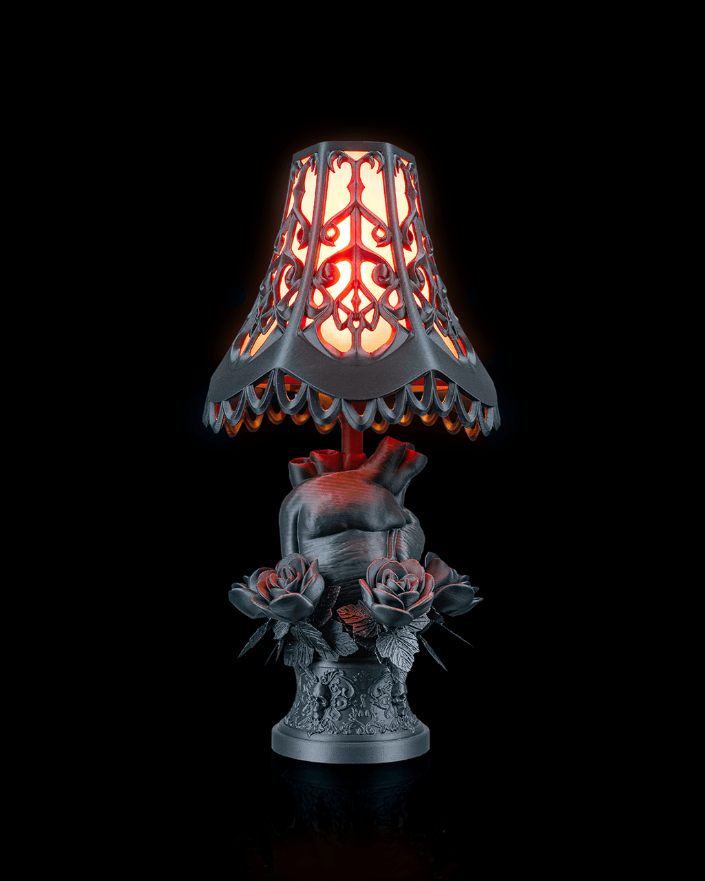 Black Heart Table Lamp