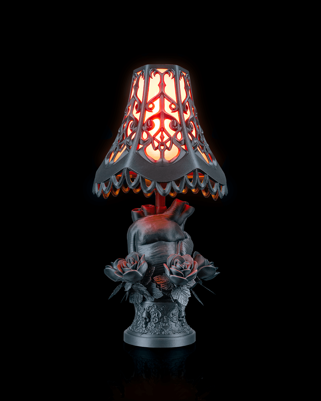Black Heart Table Lamp