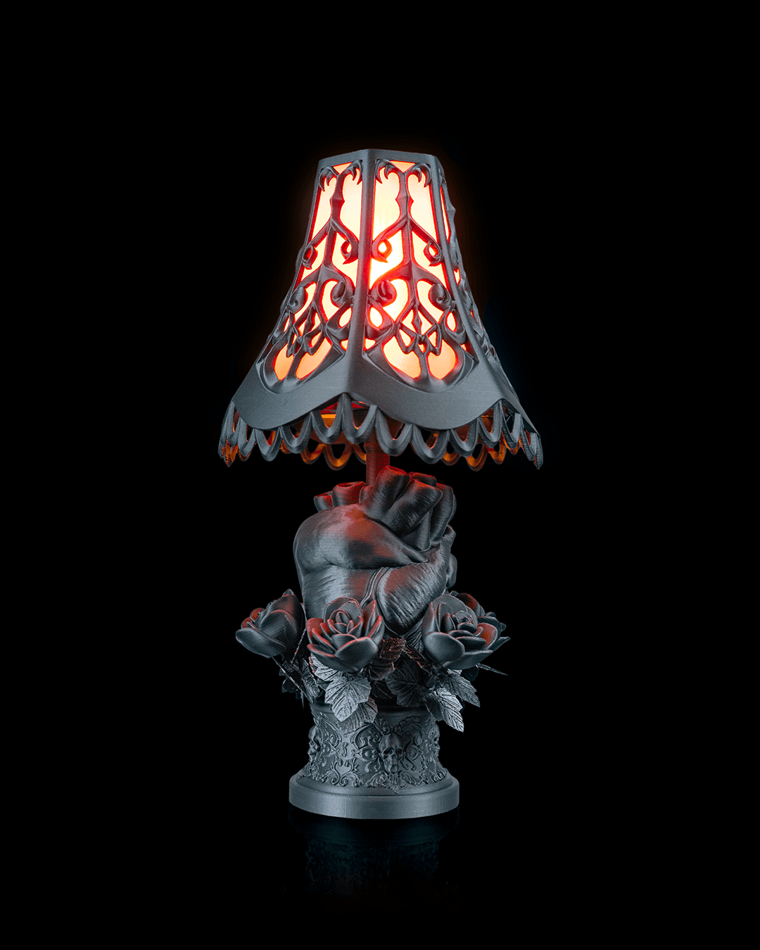 Black Heart Table Lamp
