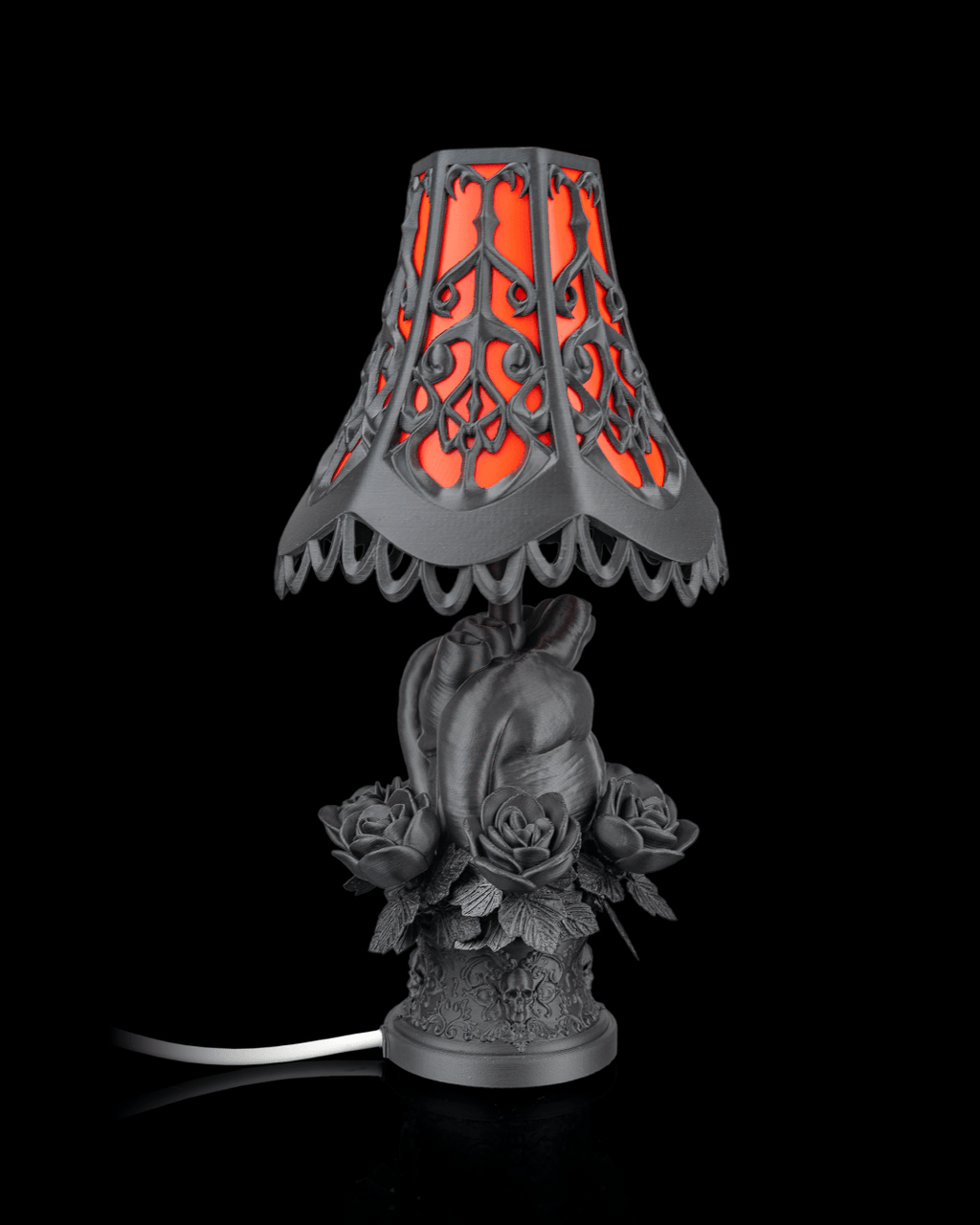 Black Heart Table Lamp
